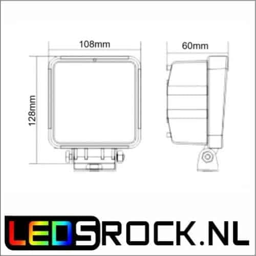 LED werklamp 48 watt breedstraler - Afbeelding 2