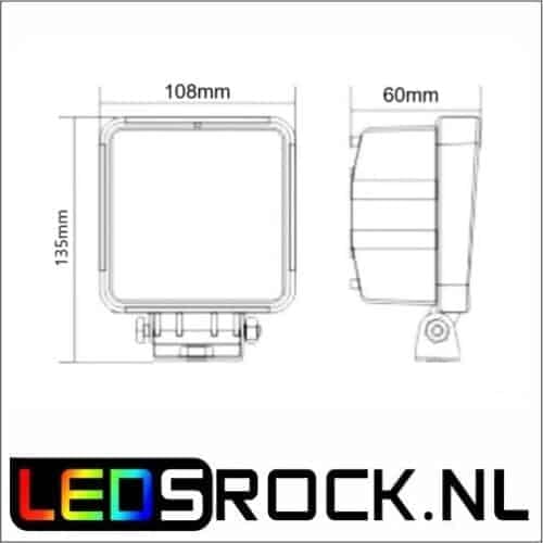 LED werklamp 48 watt breedstraler premium - Afbeelding 3