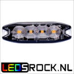 4x3 watt led flitser ovaal