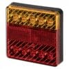 LED achterlicht vierkant dun 12/24V