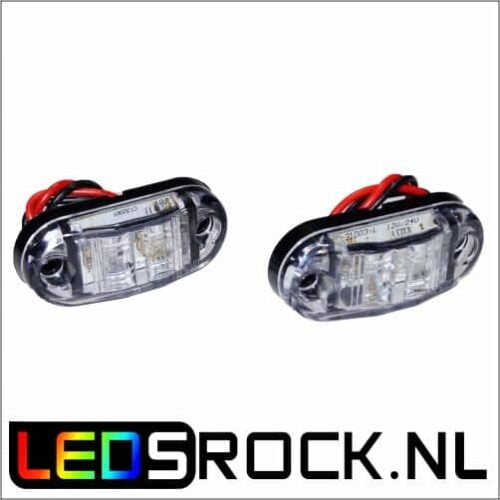 led markeringslicht ovaal wit 12-24v ledsrock.nl