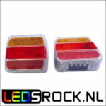led achterlicht 12/24 volt witte behuizing - ledsrock.nl
