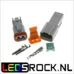 deutsch connector 2 polig set (male-female)