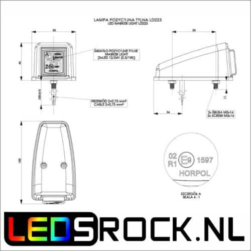 Horpol-LD223-led-markeringslicht-rood-12-24-volt-top-afmetingen-ledsrock
